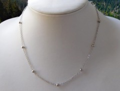 Náhrdelník - Tři kuličky larimaru