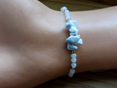 Náhrdelník - Tři kuličky larimaru