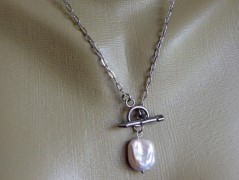 Náhrdelník - Tři kuličky larimaru