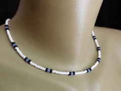 Náhrdelník - Tři kuličky larimaru