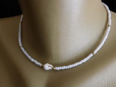 Náhrdelník - Tři kuličky larimaru