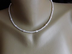 Náhrdelník - Tři kuličky larimaru