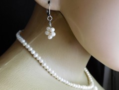 Náhrdelník - Tři kuličky larimaru