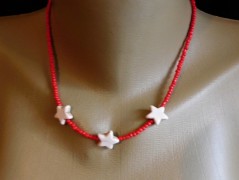 Náhrdelník - Tři kuličky larimaru