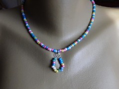 Náhrdelník - Tři kuličky larimaru