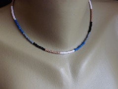 Náhrdelník - Tři kuličky larimaru