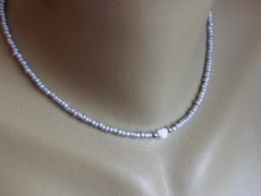 Náhrdelník - Tři kuličky larimaru