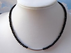 Náhrdelník - Tři kuličky larimaru