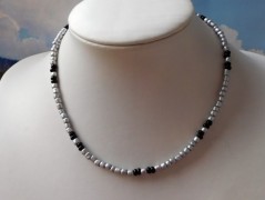 Náhrdelník - Tři kuličky larimaru