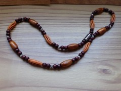 Náhrdelník - Tři kuličky larimaru