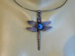 Náhrdelník - Tři kuličky larimaru