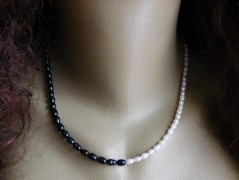 Náhrdelník - Tři kuličky larimaru