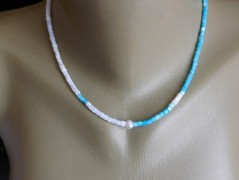 Náhrdelník - Tři kuličky larimaru