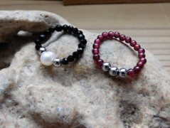 Náhrdelník - Tři kuličky larimaru