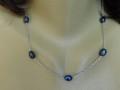Náhrdelník-nerez,tmavé perly