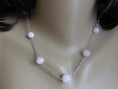 Náhrdelník - Tři kuličky larimaru