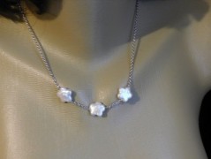 Náhrdelník - Tři kuličky larimaru