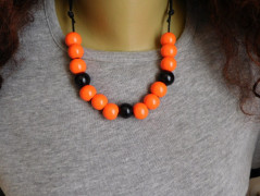 Náhrdelník - Tři kuličky larimaru