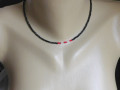Náhrdelník  - černý spinel