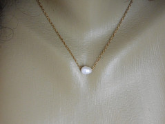 Náhrdelník - Tři kuličky larimaru