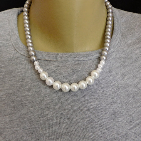 Náhrdelník z perliček.... náhrdelník voskové perličky 