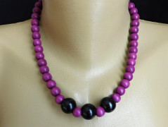 Náhrdelník - Tři kuličky larimaru