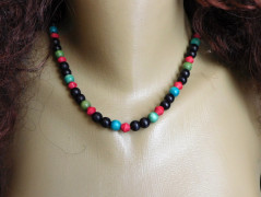 Náhrdelník - Tři kuličky larimaru