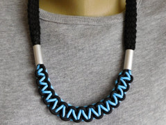 Náhrdelník - Tři kuličky larimaru