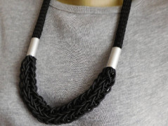 Náhrdelník - Tři kuličky larimaru