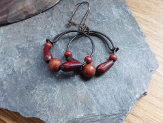 Náhrdelník - Tři kuličky larimaru