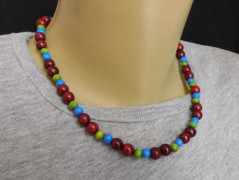 Náhrdelník - Tři kuličky larimaru