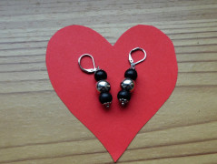 Náhrdelník - Tři kuličky larimaru