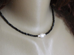 Náhrdelník - Tři kuličky larimaru