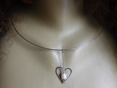 Náhrdelník - Tři kuličky larimaru