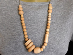 Náhrdelník - Tři kuličky larimaru