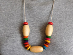 Náhrdelník - Tři kuličky larimaru