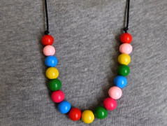 Náhrdelník - Tři kuličky larimaru