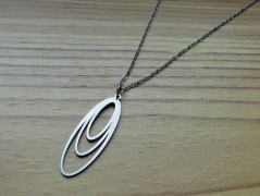 Náhrdelník - Tři kuličky larimaru