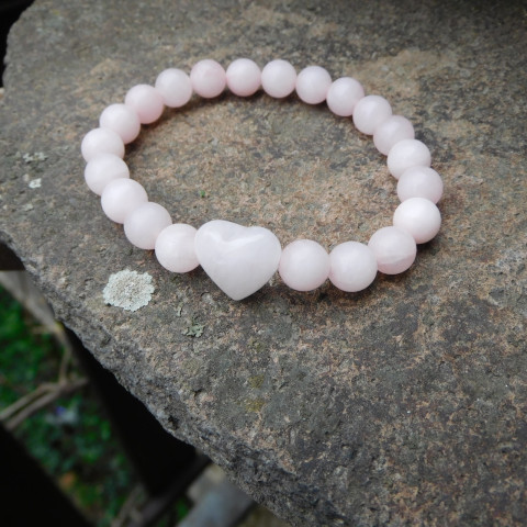 Náramek růženinový náramek nerez růženín 