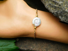 Náhrdelník - Tři kuličky larimaru