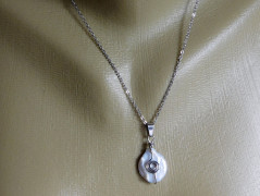 Náhrdelník - Tři kuličky larimaru