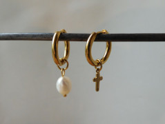 Náhrdelník - Tři kuličky larimaru