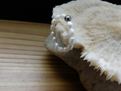 Náhrdelník - Tři kuličky larimaru