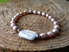 Náhrdelník - Tři kuličky larimaru