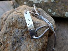 Náhrdelník - Tři kuličky larimaru