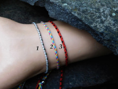 Náhrdelník - Tři kuličky larimaru