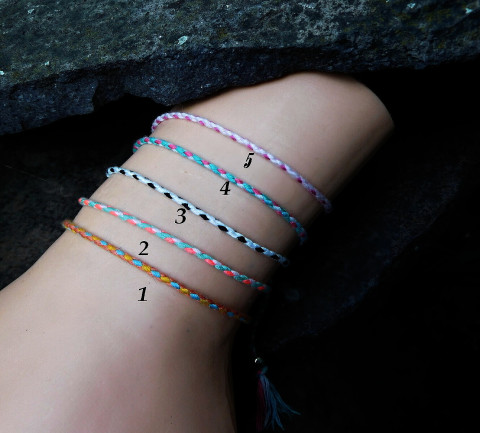 Náramky pletené motané náramek pletené motané 