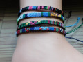 Náramky textilní tkané....