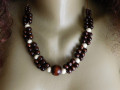 Náhrdelník dřevěný do hněda