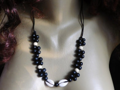 Náhrdelník - Tři kuličky larimaru